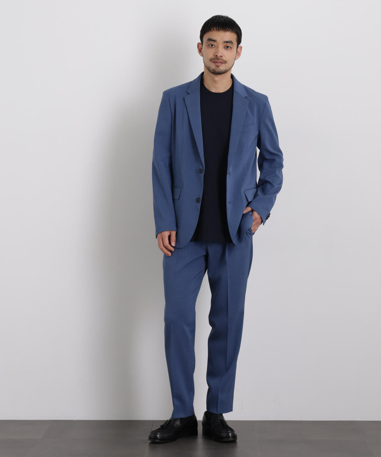 【大人気セットアップ】「Damerino」 クールタッチストレッチセットアップ/接触冷感.UVカット 6686118204