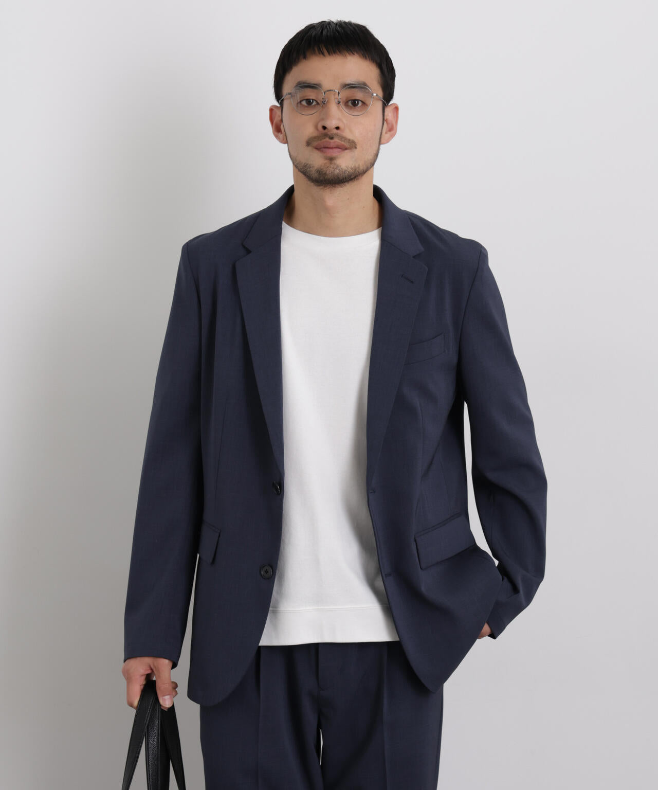 【大人気セットアップ】「Damerino」 クールタッチストレッチセットアップ/接触冷感.UVカット 6686118204