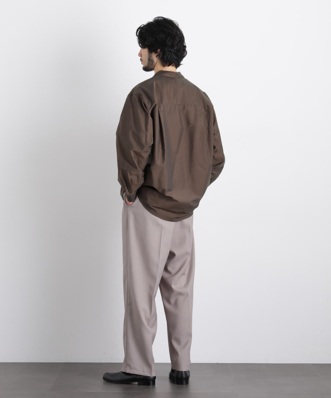 「OtoNANO」 大人のワイドシャツ テーラードカラーシャツ 6686120214