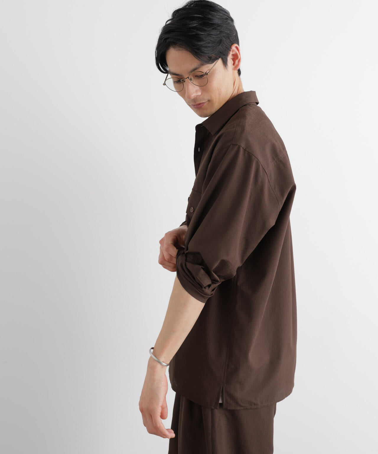 テクニカルリネンライクWポケットシャツジャケット/吸水速乾・接触冷感・UVカット(セットアップ可) 6686120216