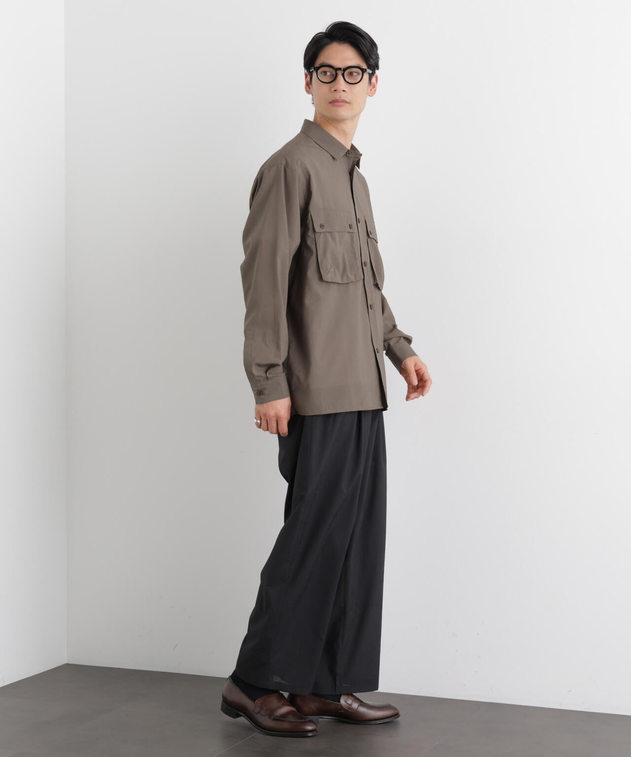 テクニカルリネンライクWポケットシャツジャケット/吸水速乾・接触冷感・UVカット(セットアップ可) 6686120216