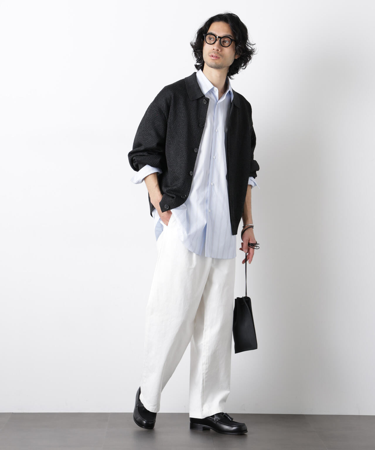 ギマポロカラーニットジャケット 6686122204