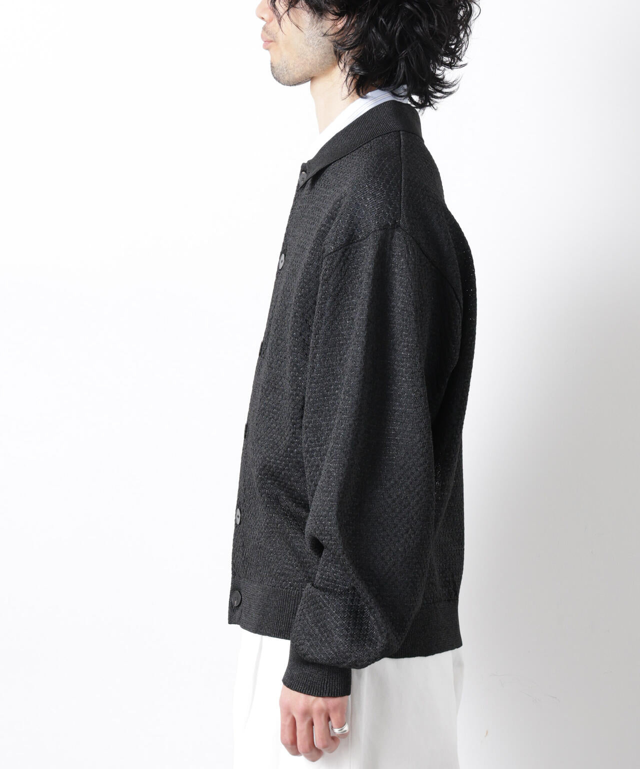 ギマポロカラーニットジャケット 6686122204