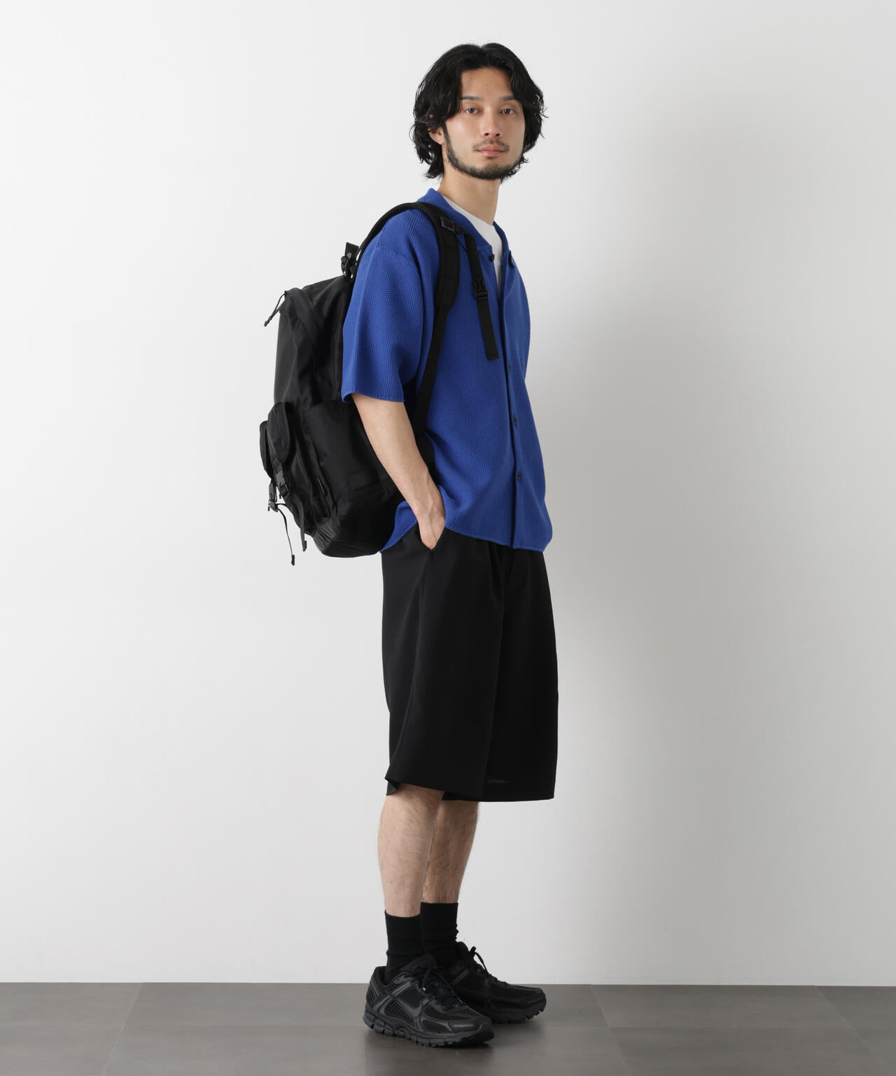 コットンシードステッチニットシャツ 6686122210