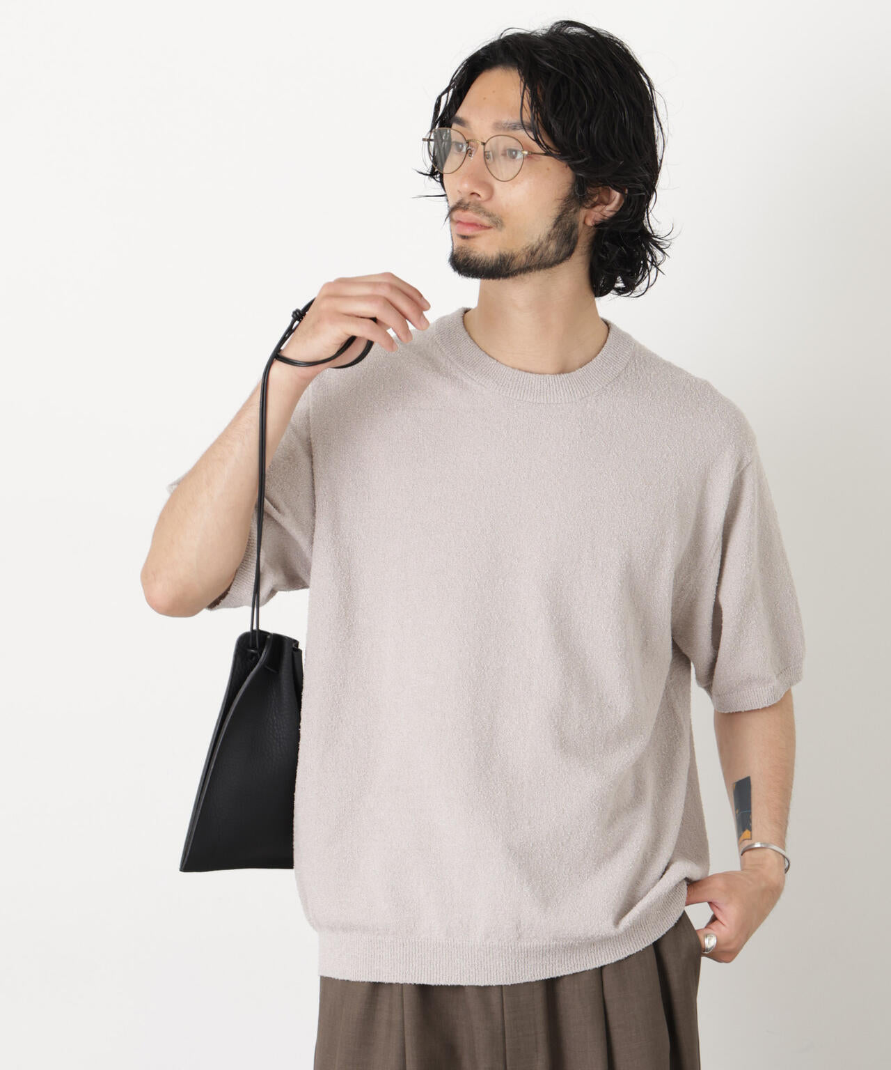 C/Ny ブークレ クルーネックニットTEE 6686122211