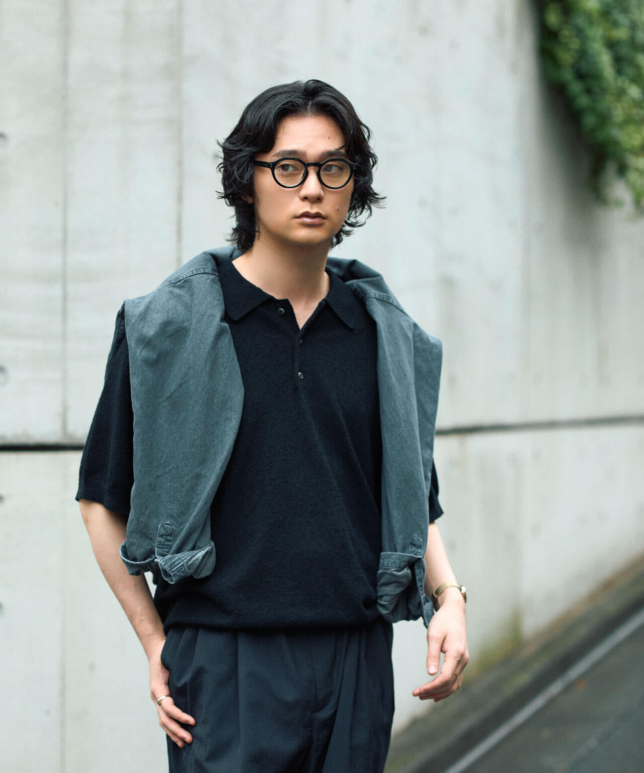 C/Ny ブークレ ニットポロシャツ 6686122212