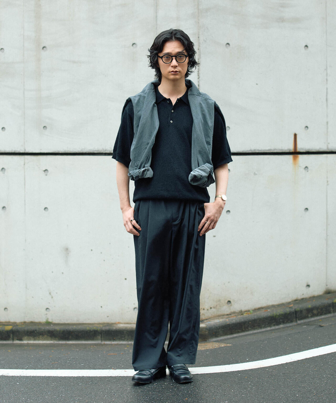 C/Ny ブークレ ニットポロシャツ 6686122212