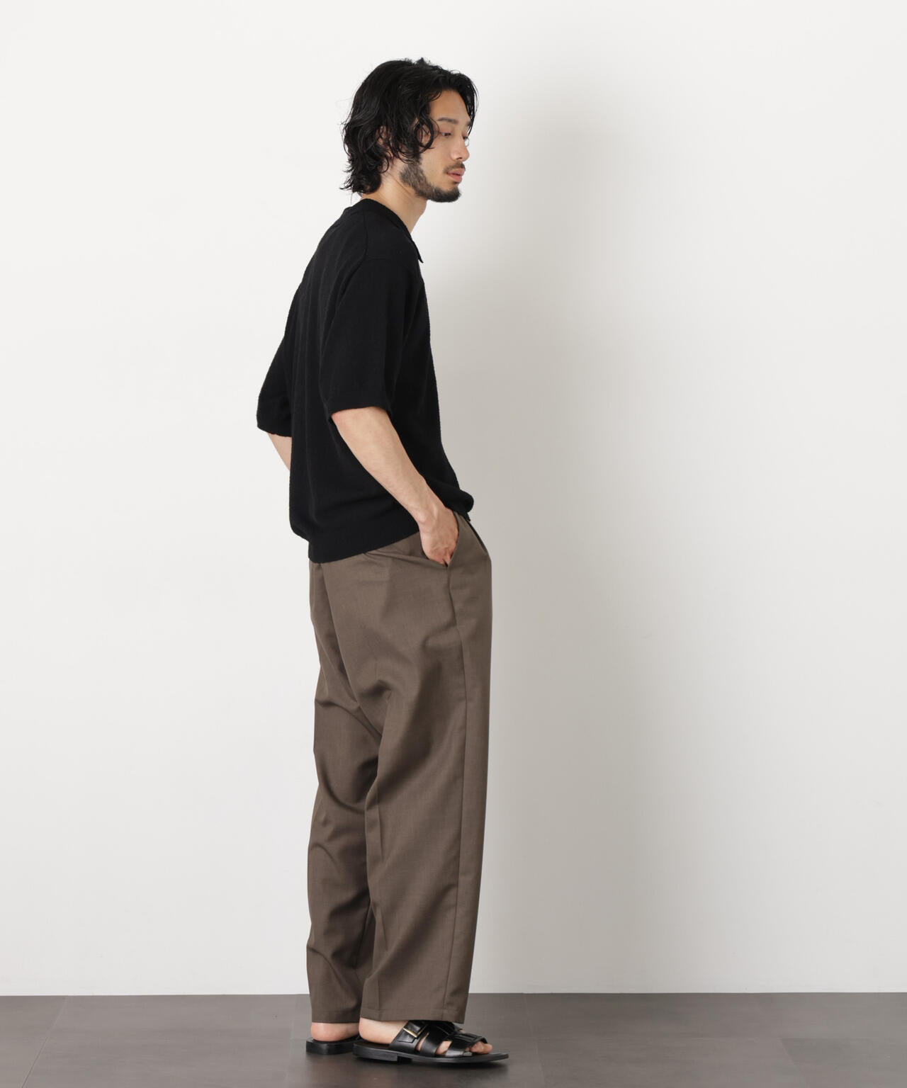 C/Ny ブークレ ニットポロシャツ 6686122212
