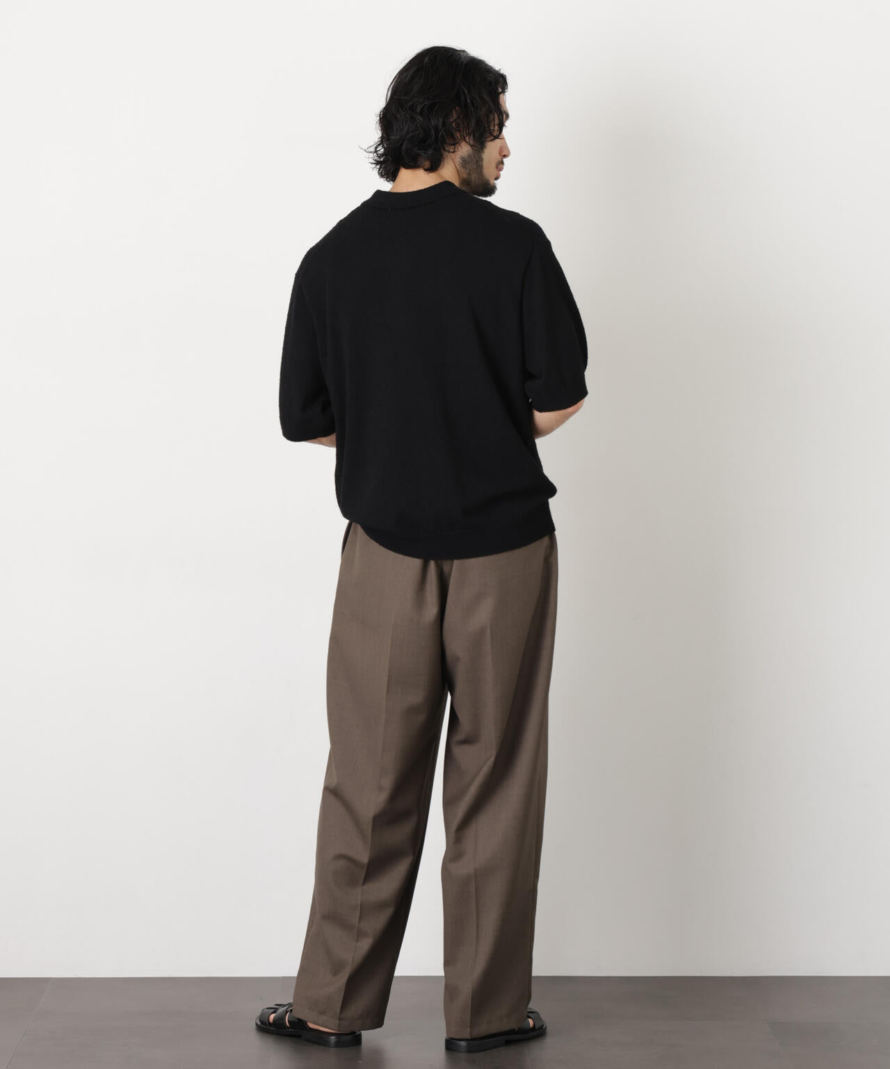 C/Ny ブークレ ニットポロシャツ 6686122212