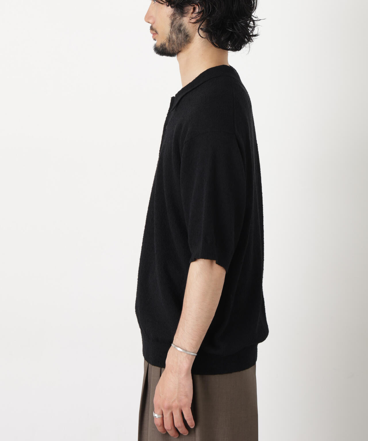 C/Ny ブークレ ニットポロシャツ 6686122212