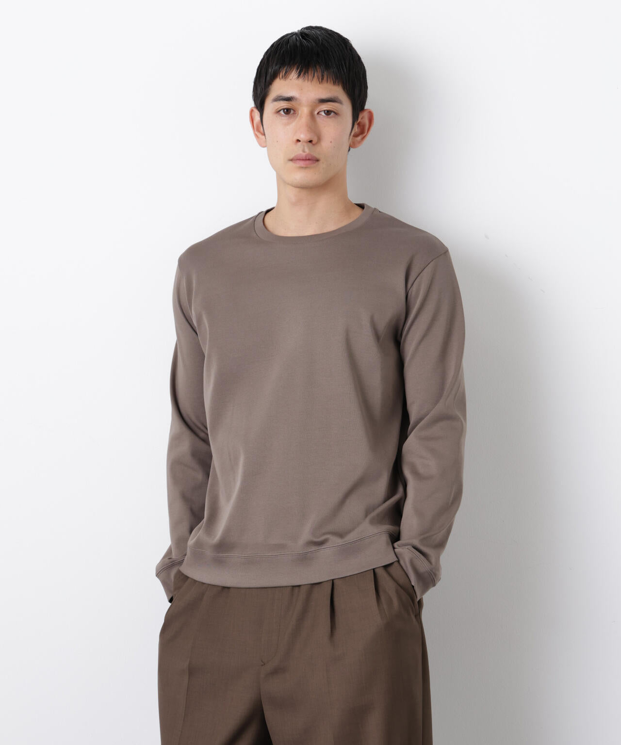 「FORMAL JERSEY」クルーネックカットソー長袖 6686123201