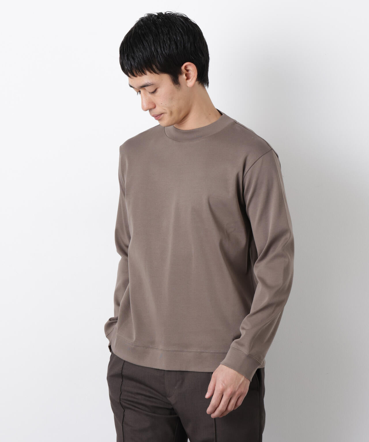 「FORMAL JERSEY」モックネックカットソー長袖 6686123202