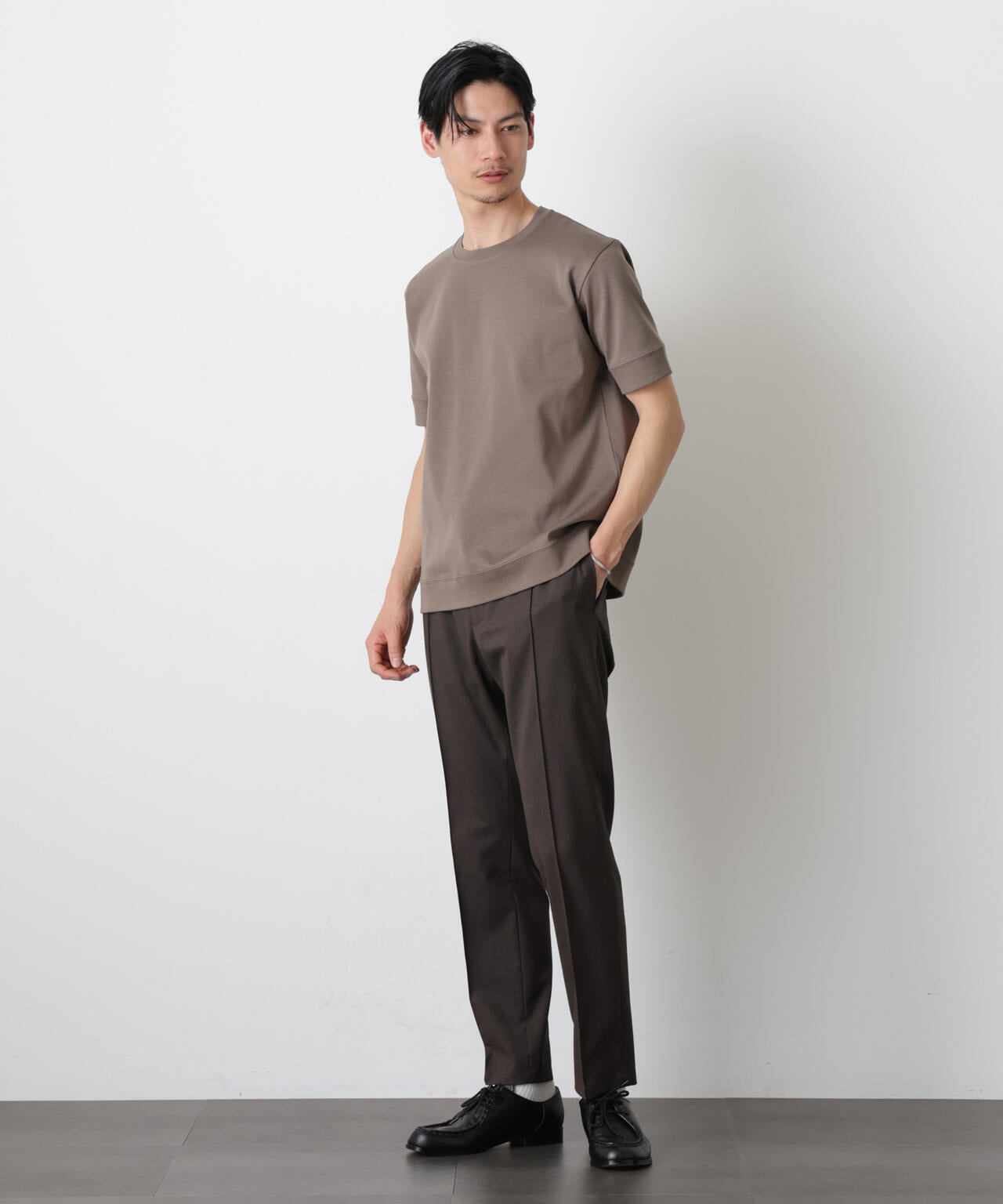 「FORMAL JERSEY」クルーネックカットソー半袖 6686124201