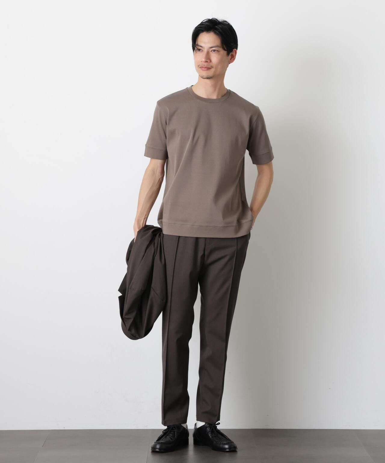 「FORMAL JERSEY」クルーネックカットソー半袖 6686124201