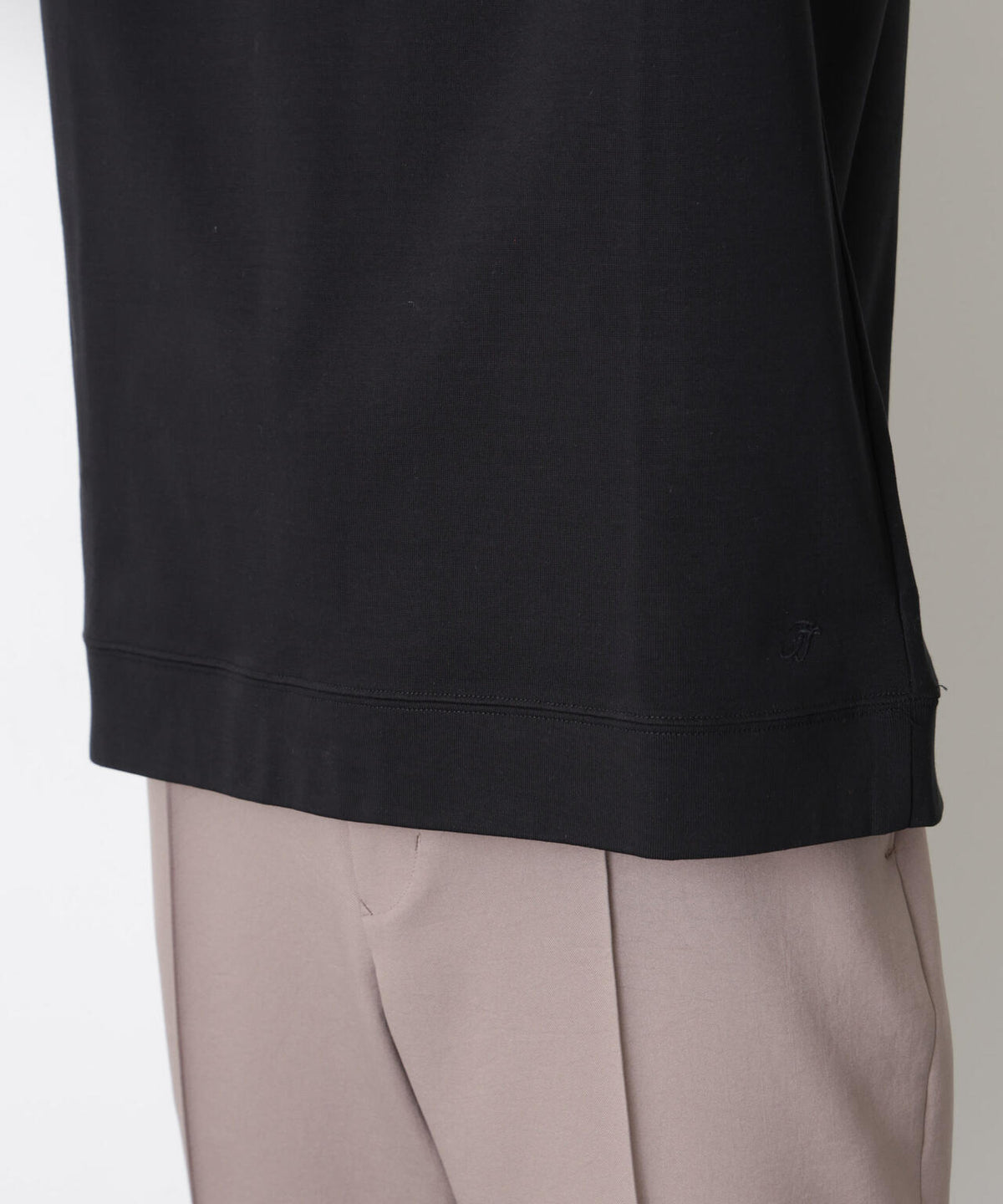 「FORMAL JERSEY」モックネックカットソー半袖 6686124202