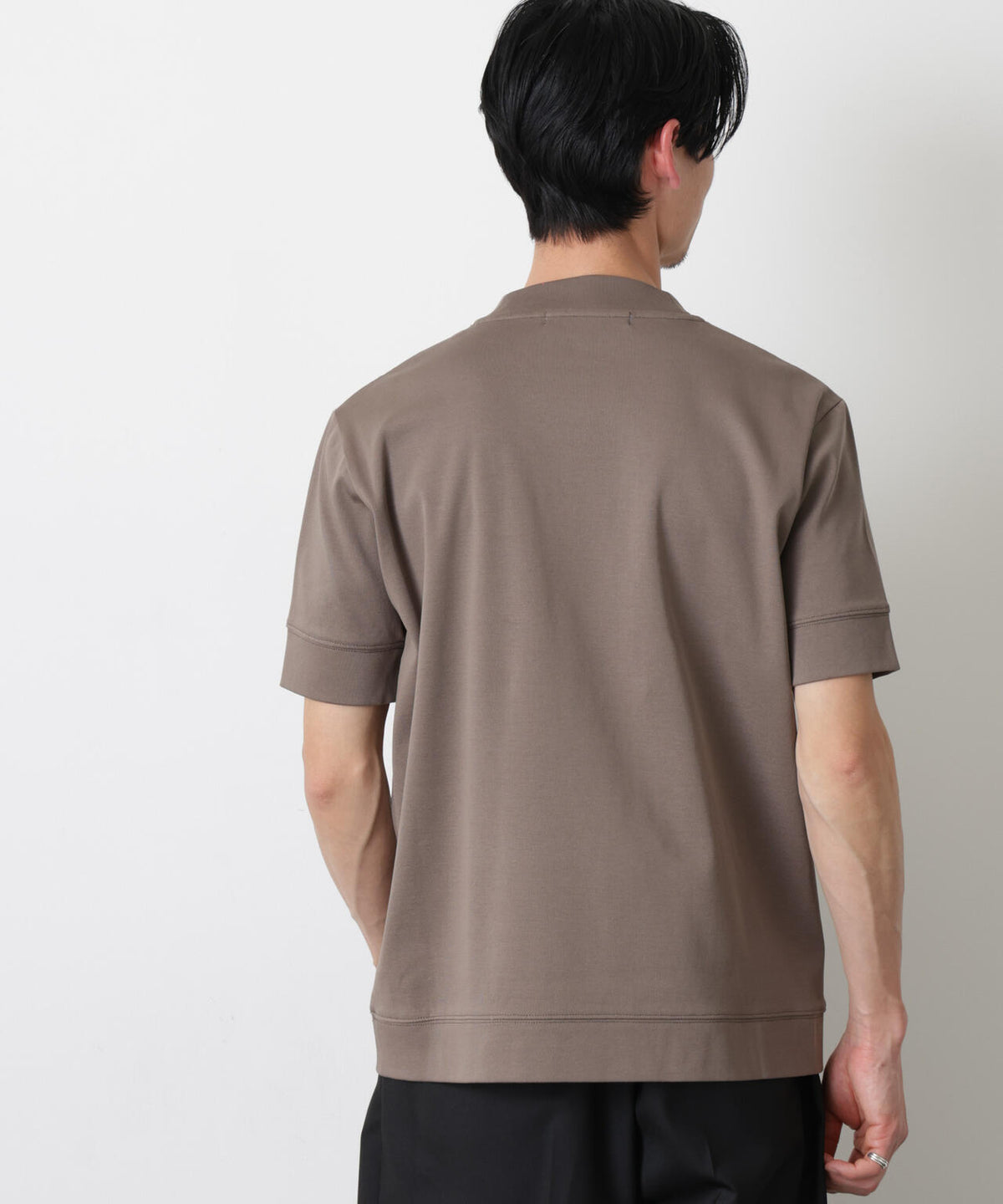 「FORMAL JERSEY」モックネックカットソー半袖 6686124202