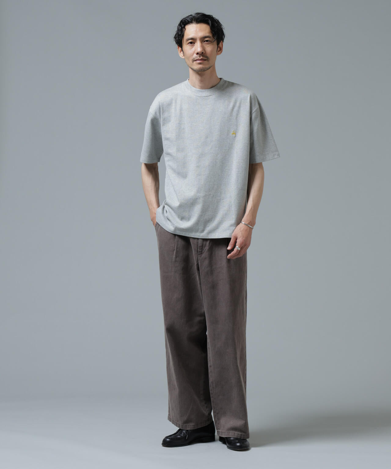 「Brooks Brothers別注」Anti Soaked(R) 汗染み防止 クルーネック ビッグシルエットTシャツ 6686124213