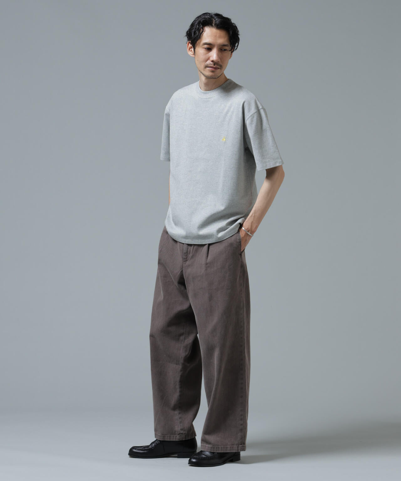 「Brooks Brothers別注」Anti Soaked(R) 汗染み防止 クルーネック ビッグシルエットTシャツ 6686124213