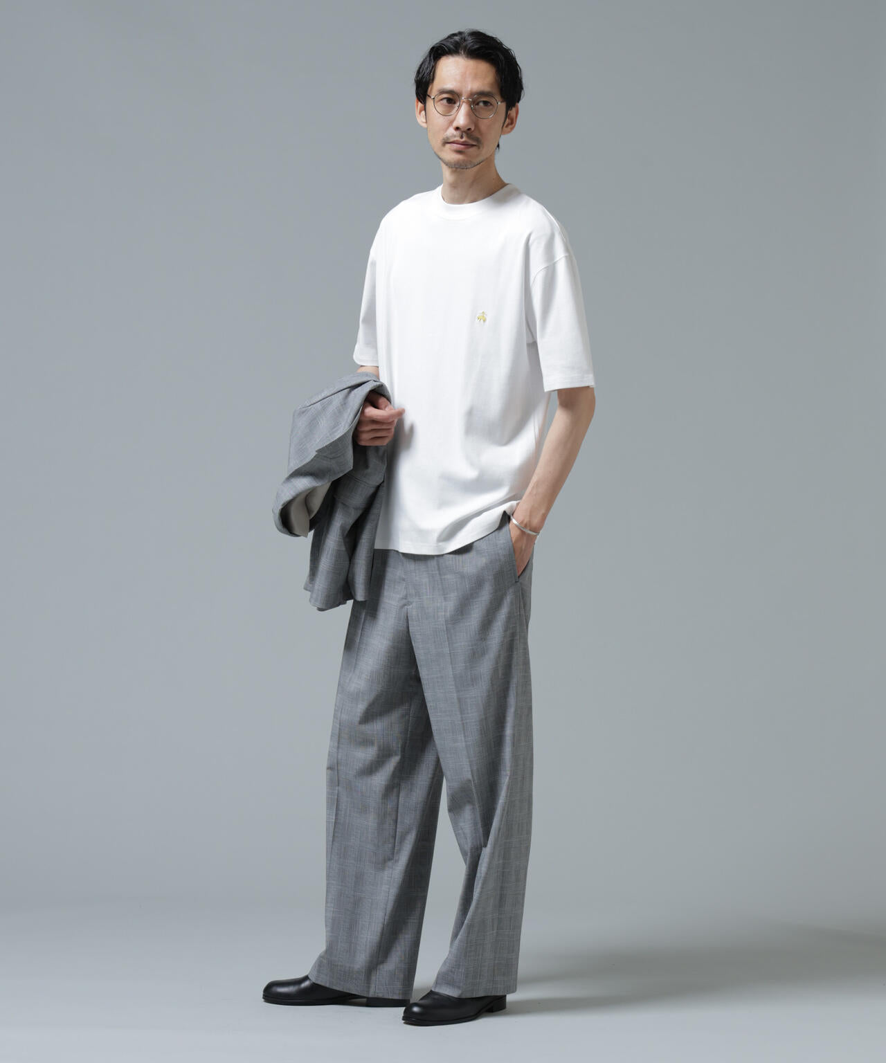 「Brooks Brothers別注」Anti Soaked(R) 汗染み防止 クルーネック ビッグシルエットTシャツ 6686124213