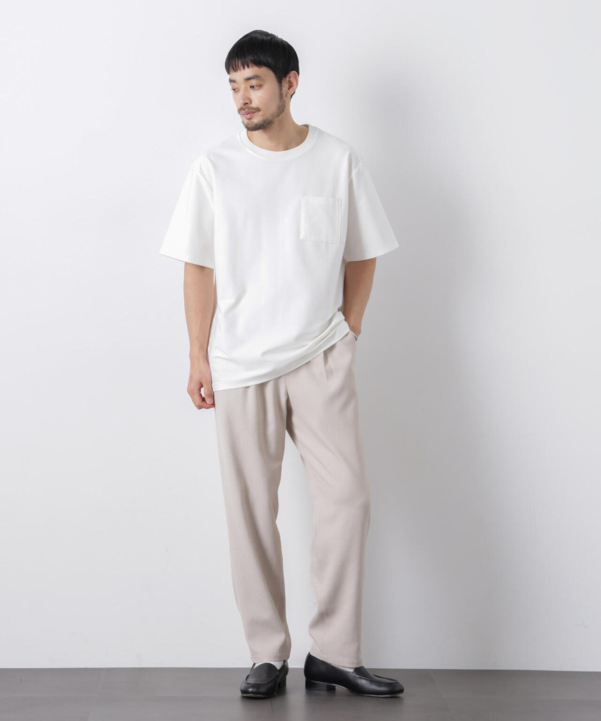 「Meaningful Continuity」coveross(R) ツイル調 冷感プレーティング天竺 ポケットTシャツ 6686124224