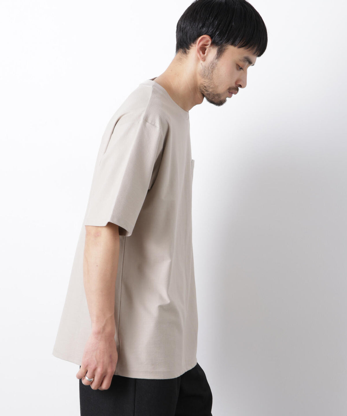 「Meaningful Continuity」coveross(R) ツイル調 冷感プレーティング天竺 ポケットTシャツ 6686124224