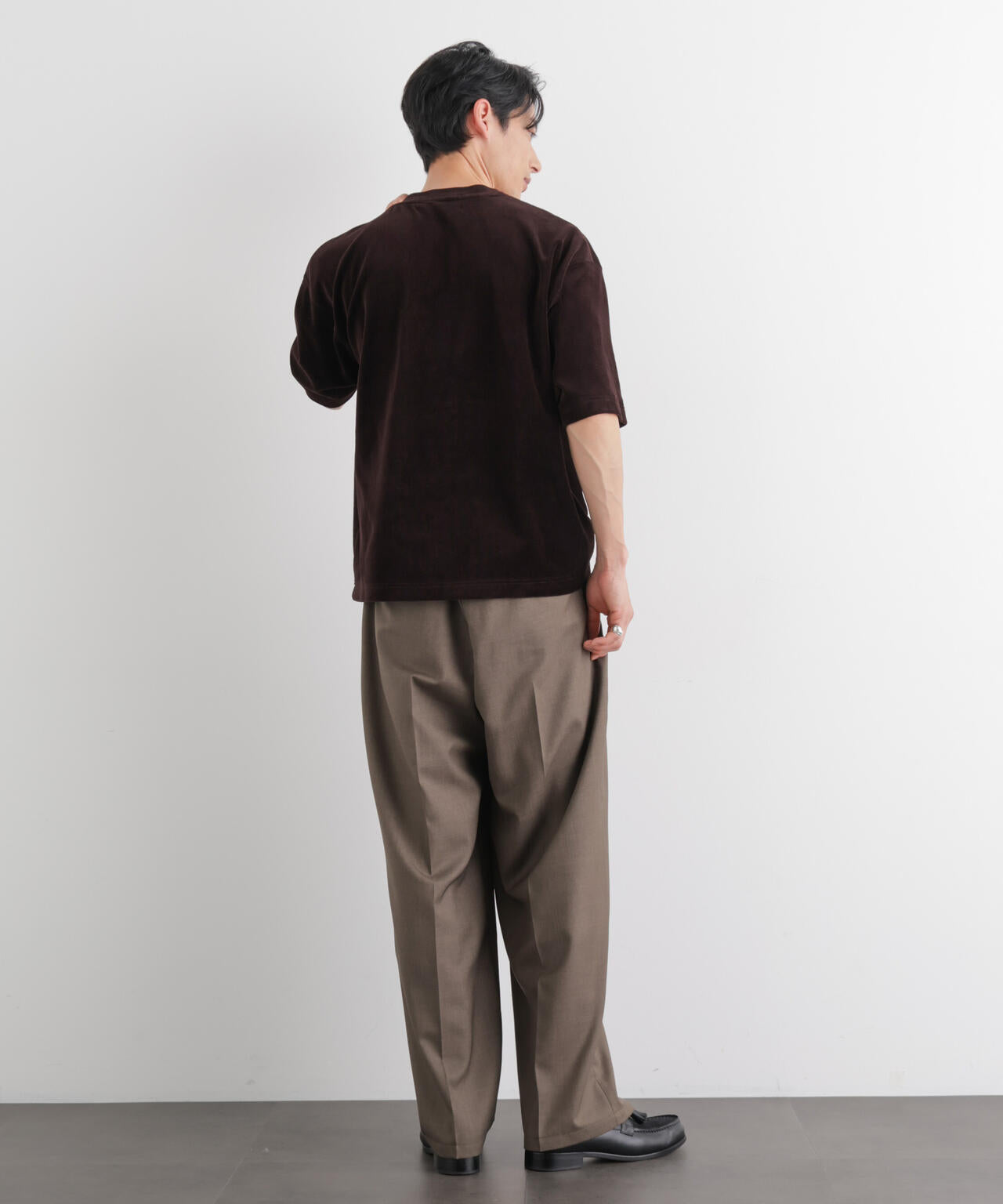 ベロア クルーネック Tシャツ 半袖 6686124226