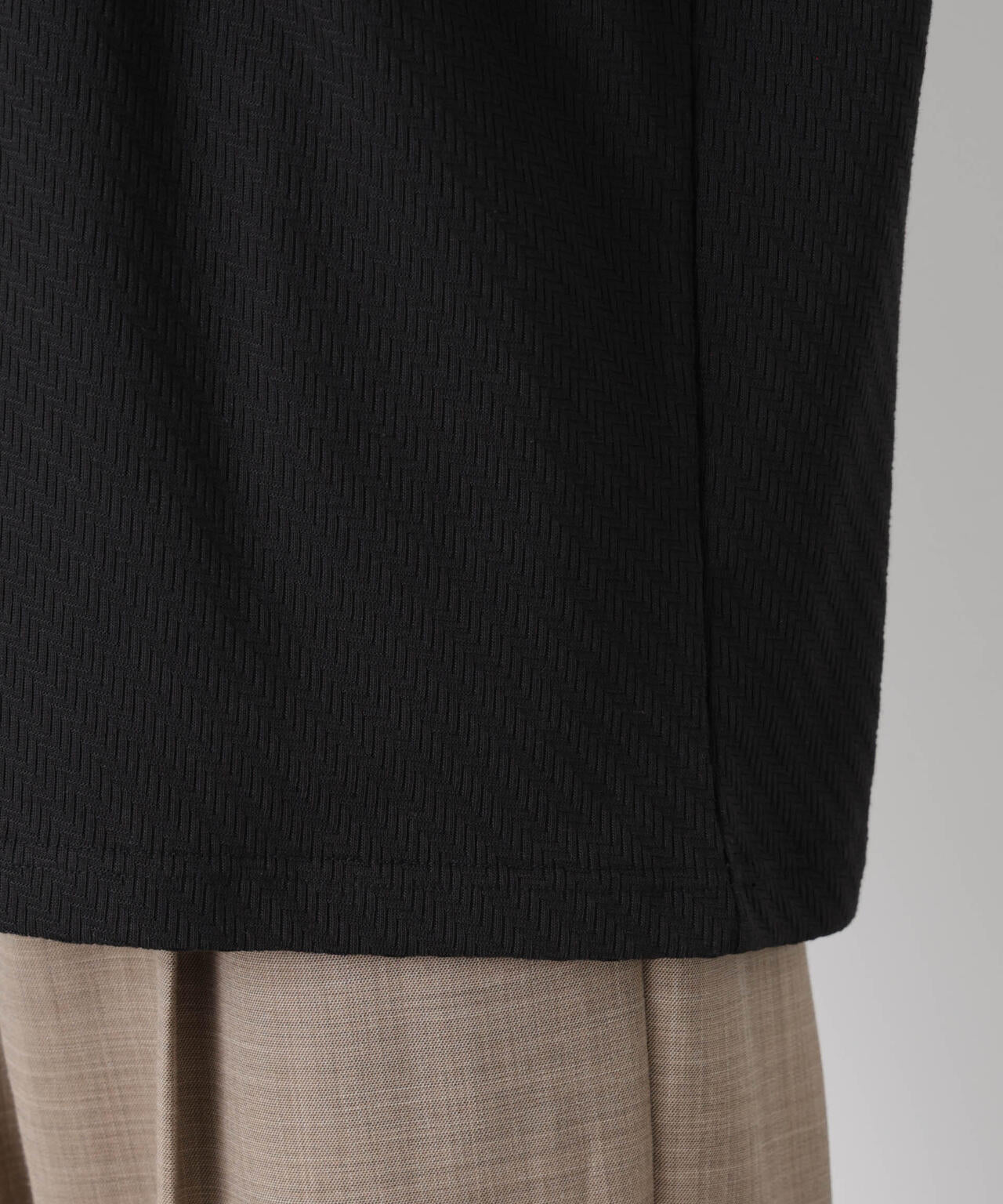 リンクスジャガードスリーブTシャツ 6686124228