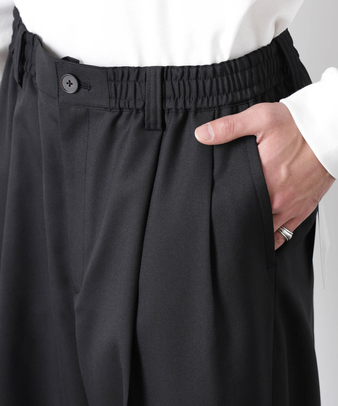 「大人のワイドパンツ」ドライギャバワイドイージースラックス 6686127201