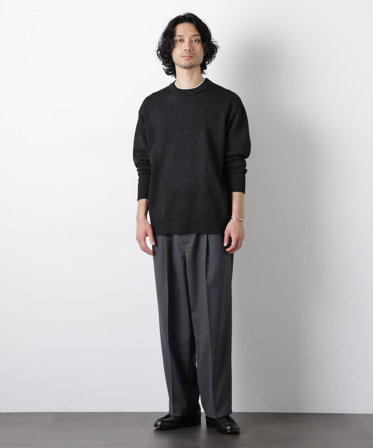 「大人のワイドパンツ」ドライギャバワイドイージースラックス 6686127201