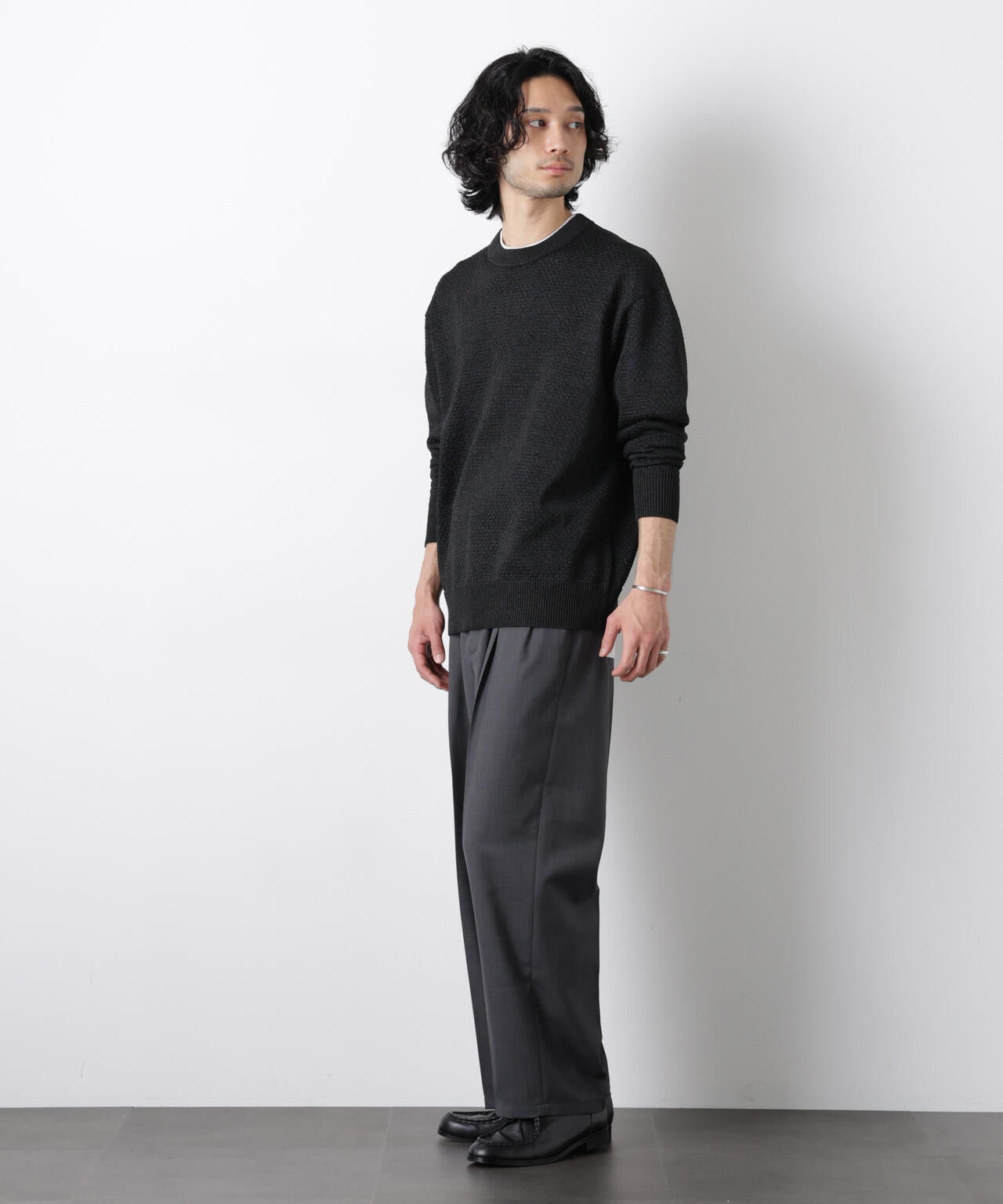 「大人のワイドパンツ」ドライギャバワイドイージースラックス 6686127201