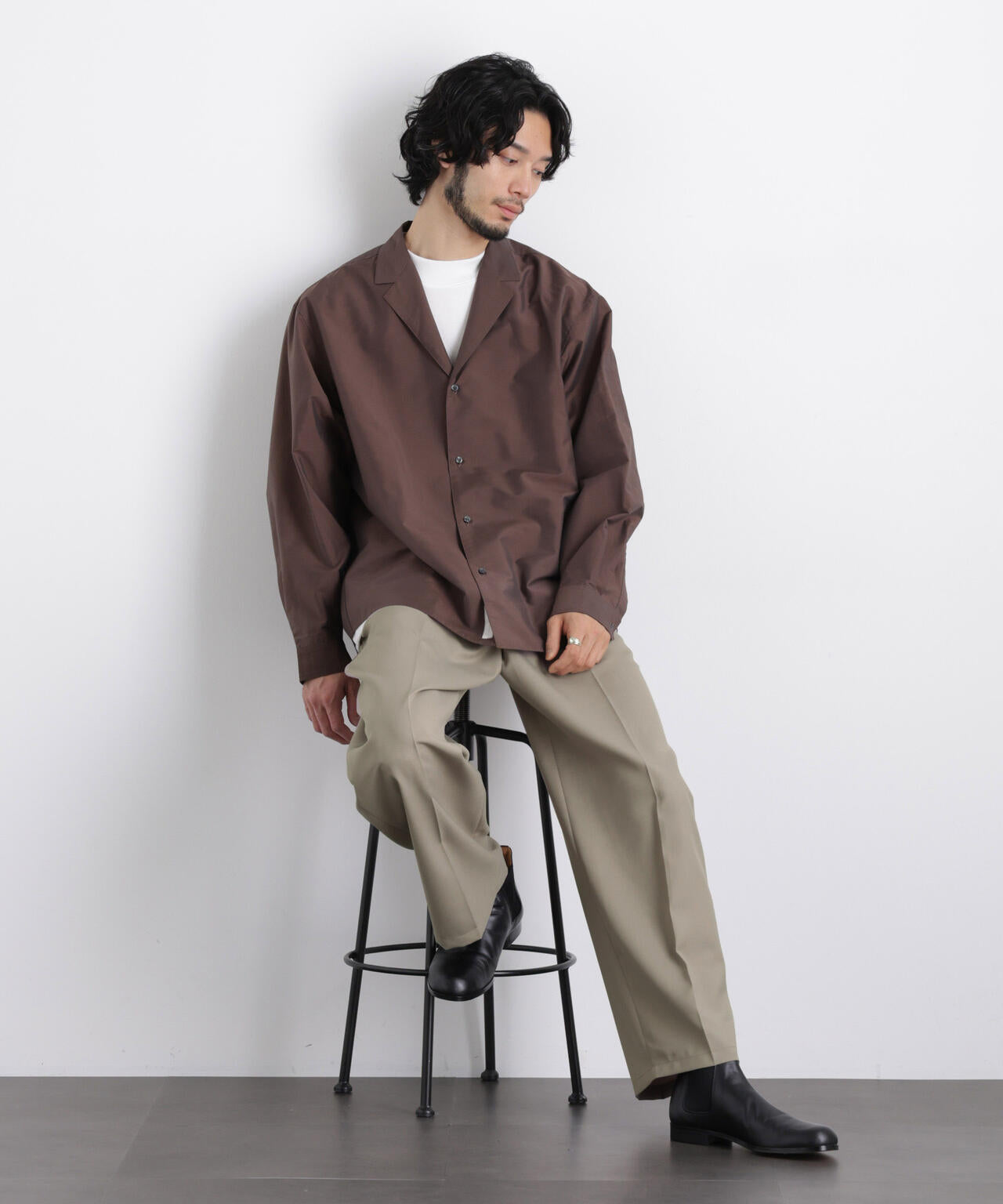 「大人のワイドパンツ」ドライギャバワイドイージースラックス 6686127201