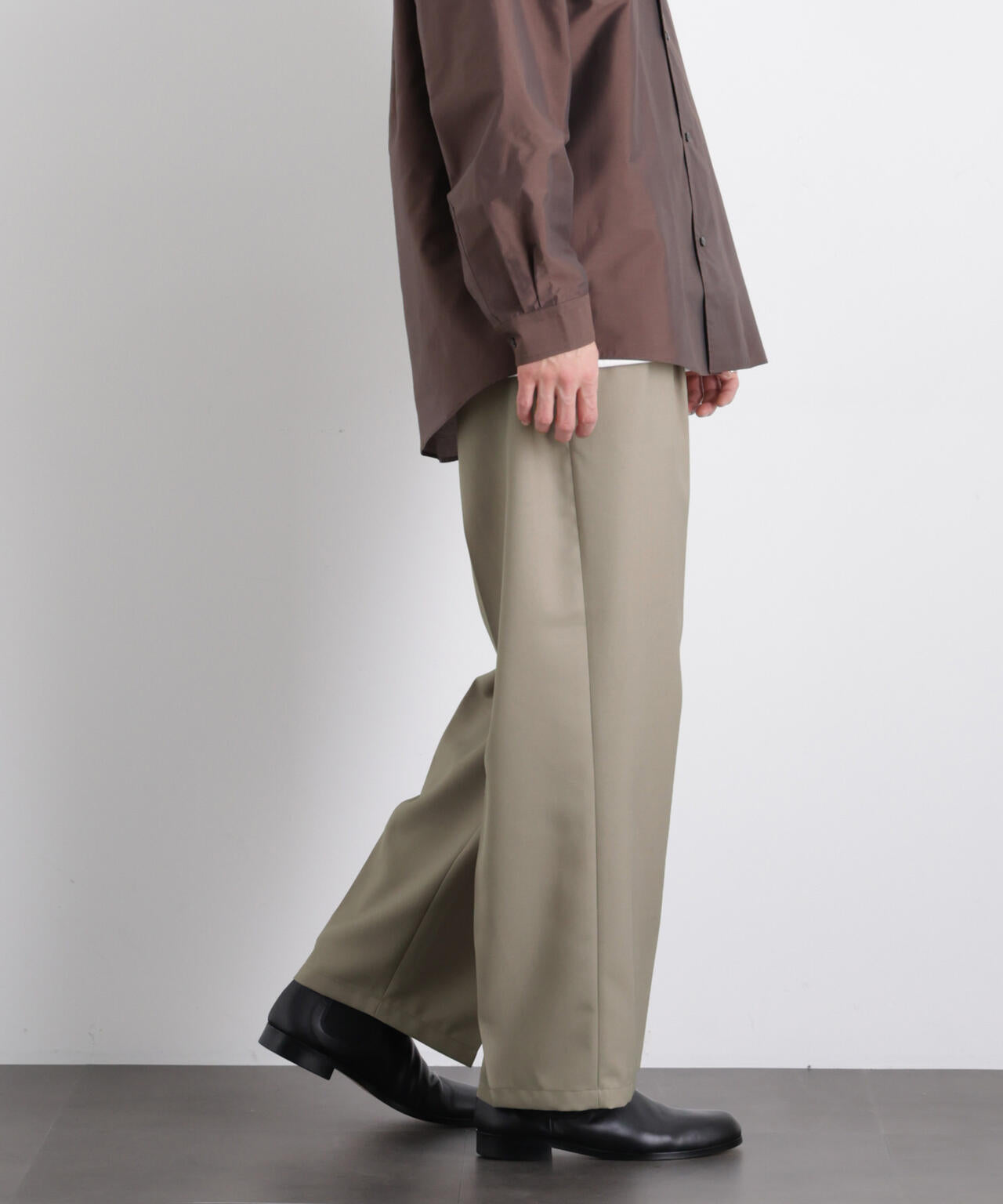 「大人のワイドパンツ」ドライギャバワイドイージースラックス 6686127201