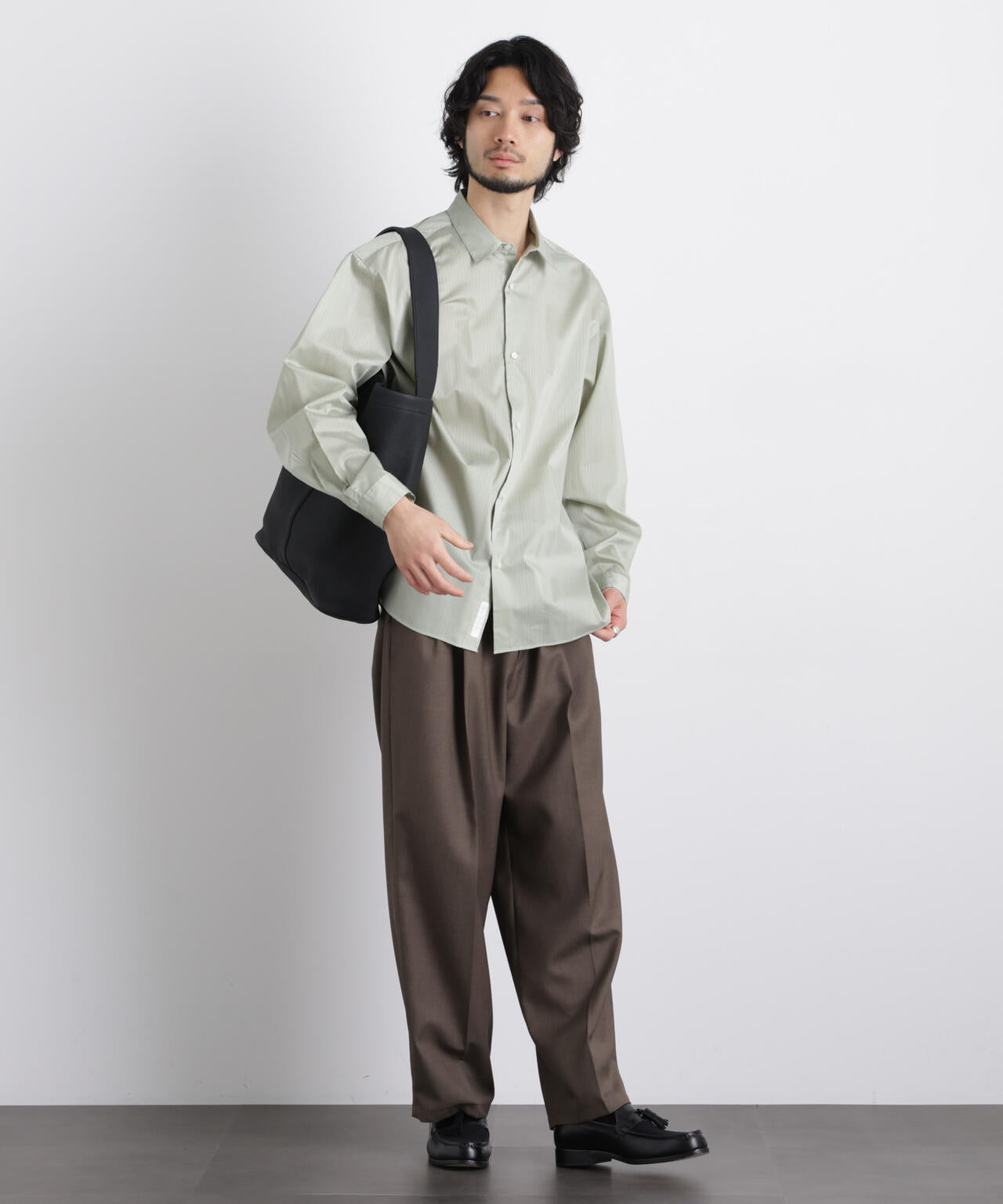 「大人のワイドパンツ」ドライギャバワイドイージースラックス 6686127201