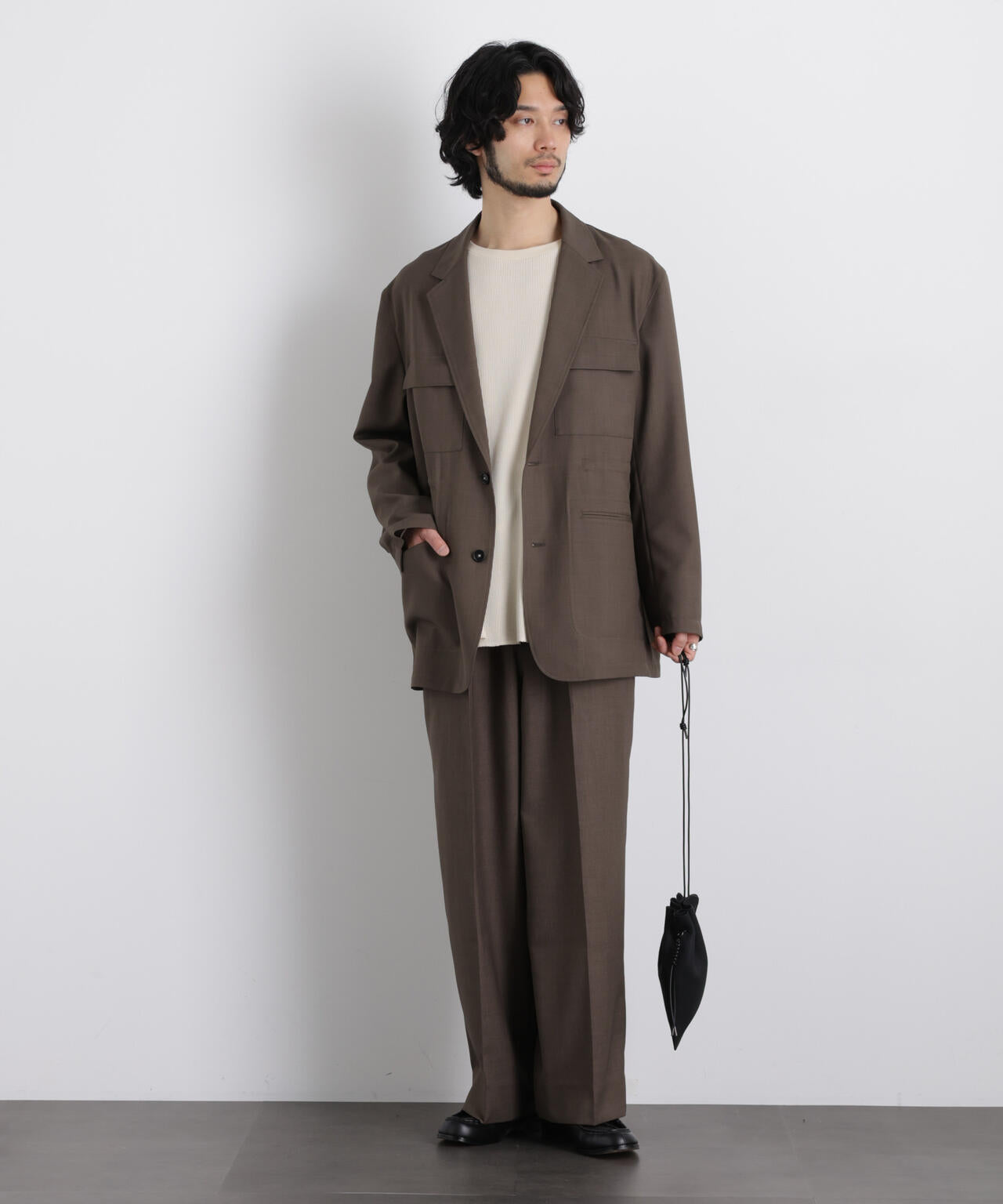 「Gavante」ドライギャバワイドカーゴパンツ 6686127216