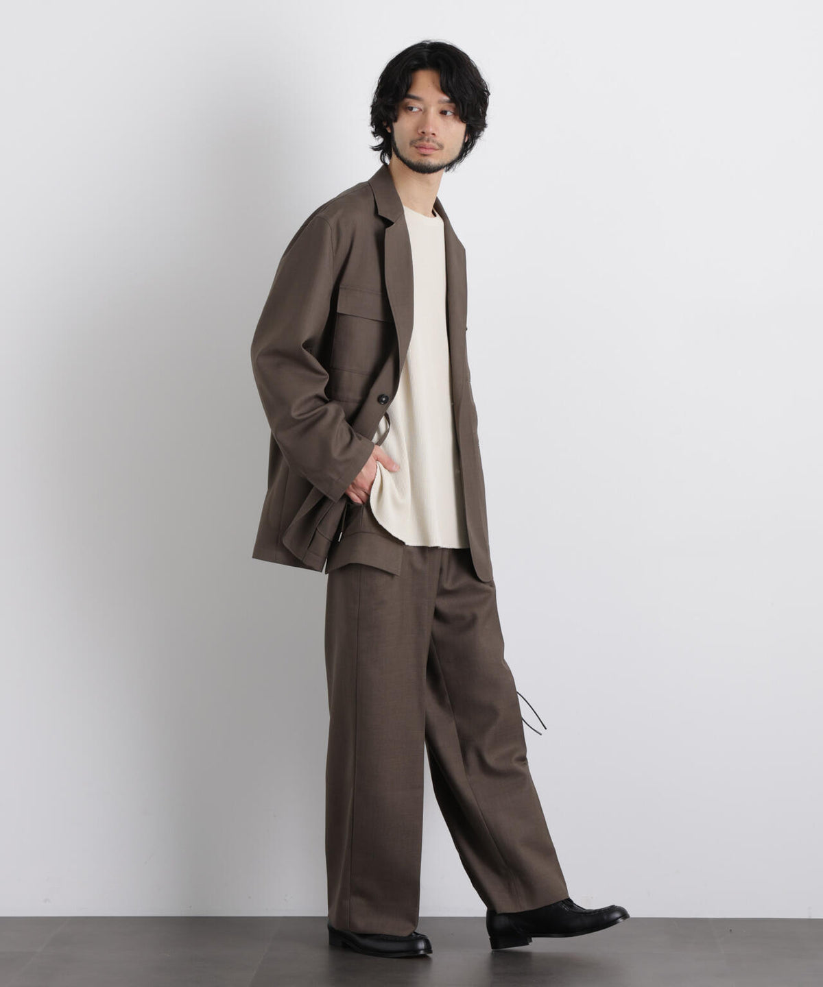 「Gavante」ドライギャバワイドカーゴパンツ 6686127216