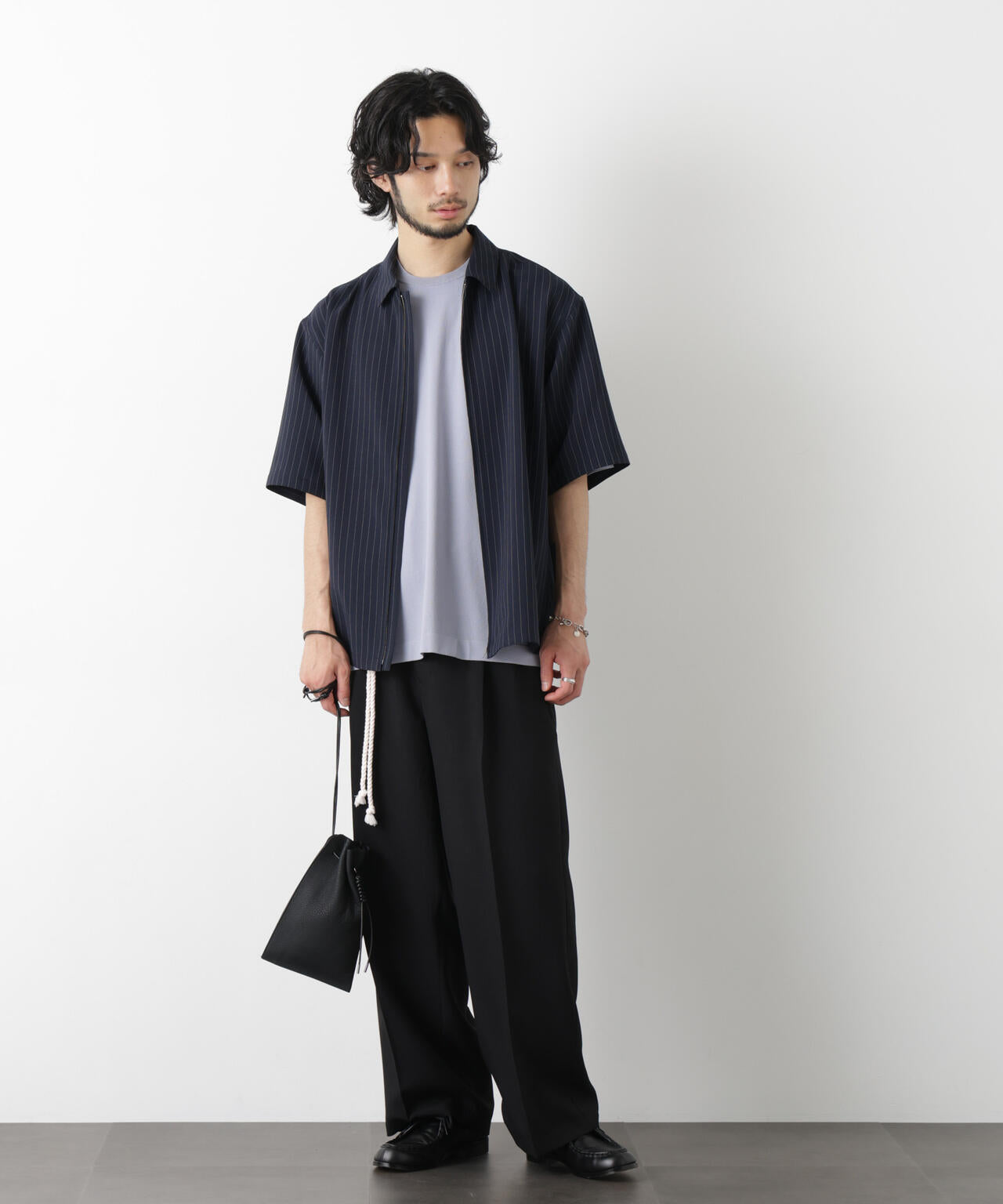 「メランジドライ」ワイドスラックス(セットアップ可) 6686127217