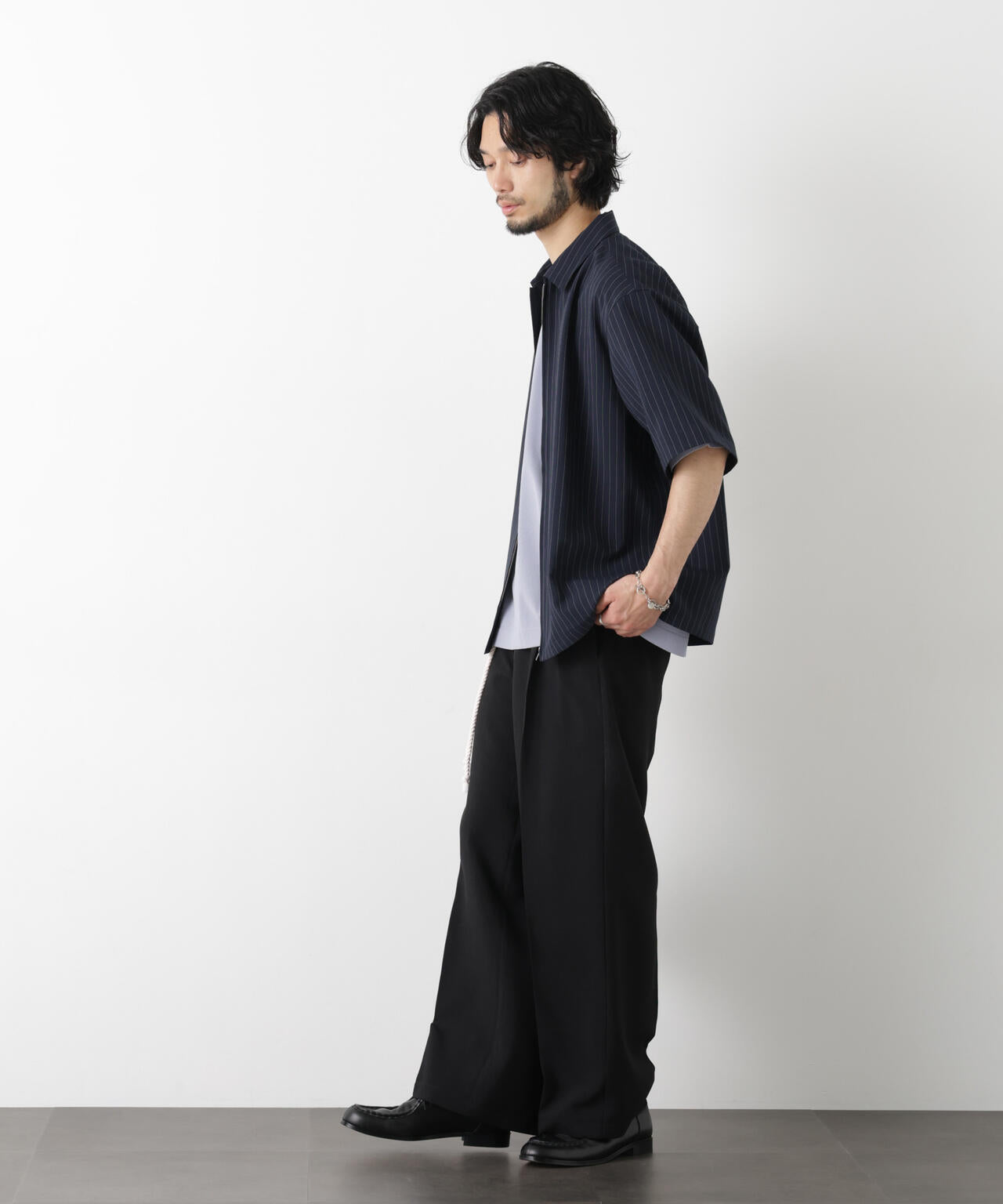 「メランジドライ」ワイドスラックス(セットアップ可) 6686127217