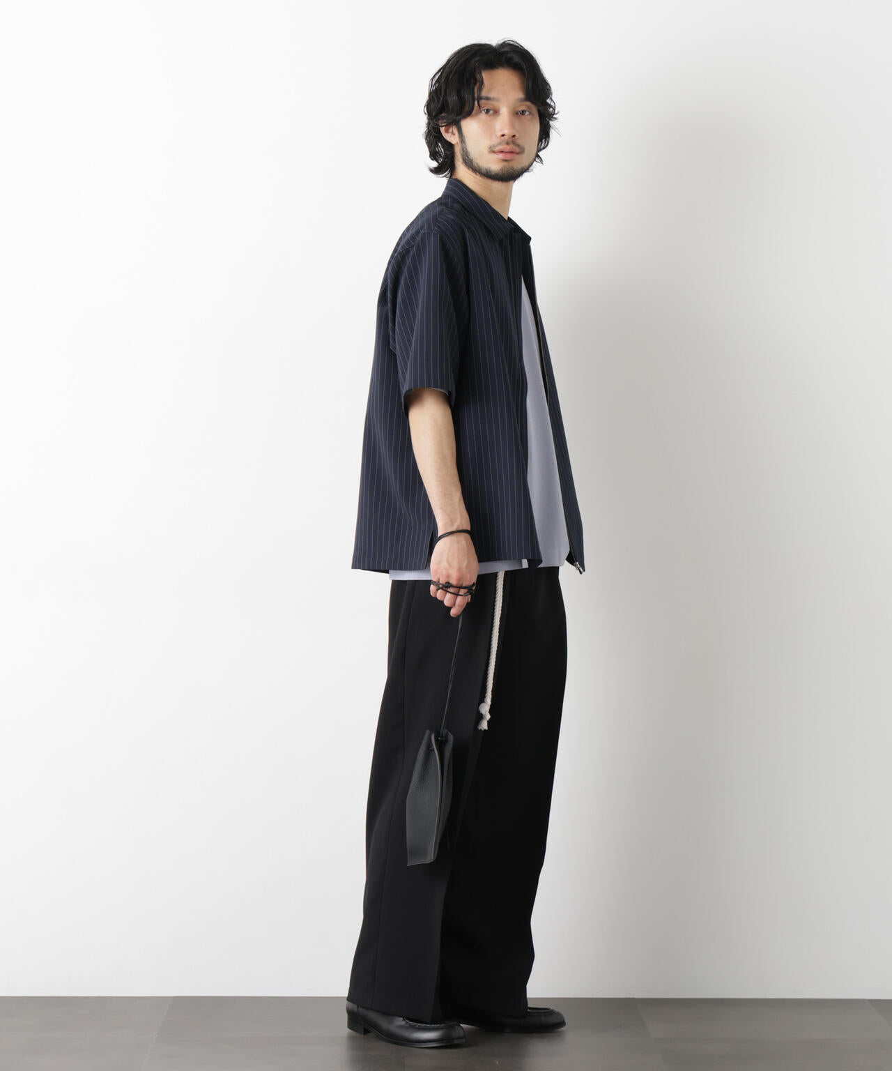 「メランジドライ」ワイドスラックス(セットアップ可) 6686127217