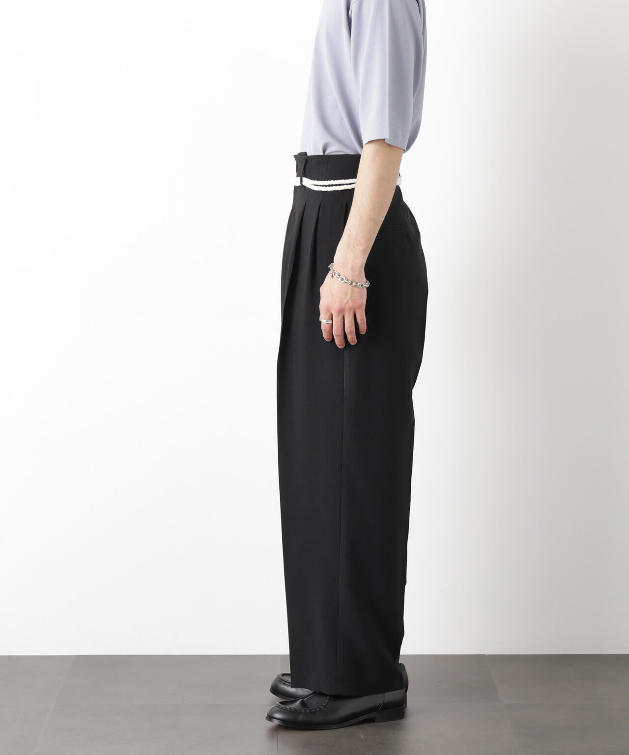 「メランジドライ」ワイドスラックス(セットアップ可) 6686127217