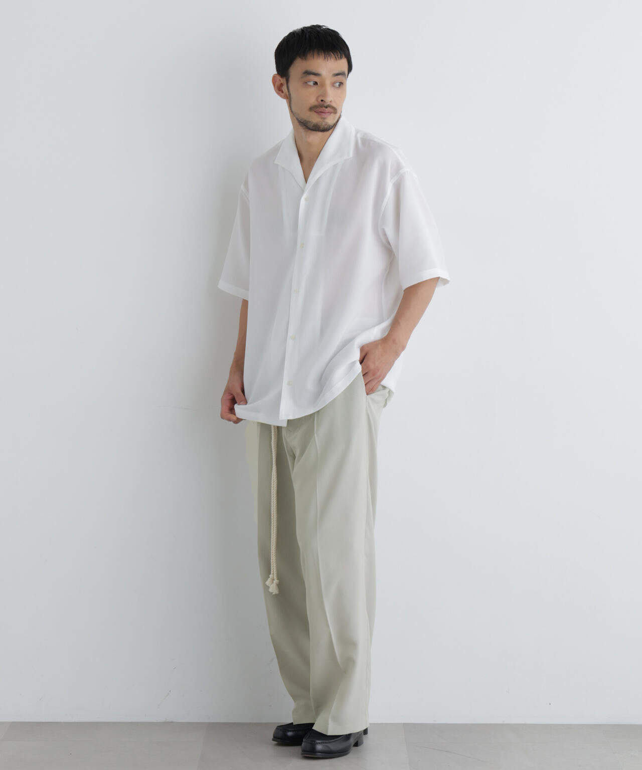 「メランジドライ」ワイドスラックス(セットアップ可) 6686127217