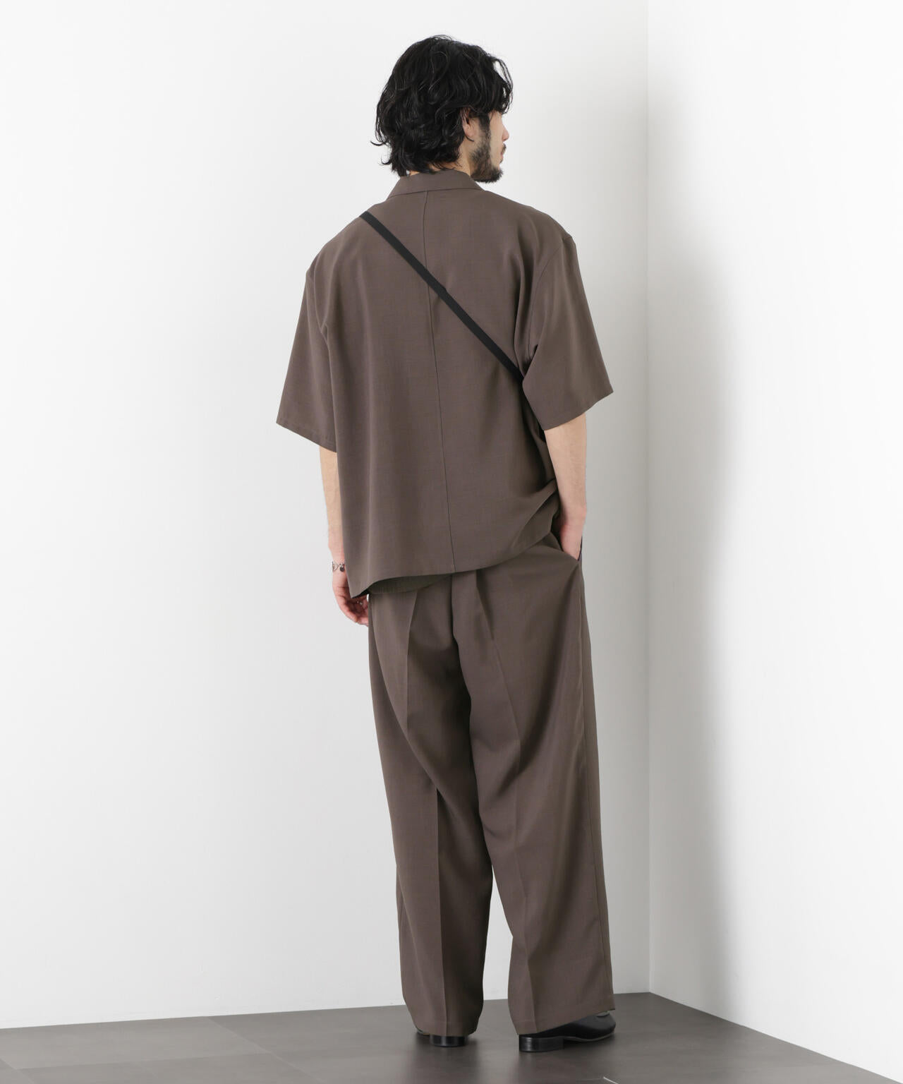 「メランジドライ」ワイドスラックス(セットアップ可) 6686127217