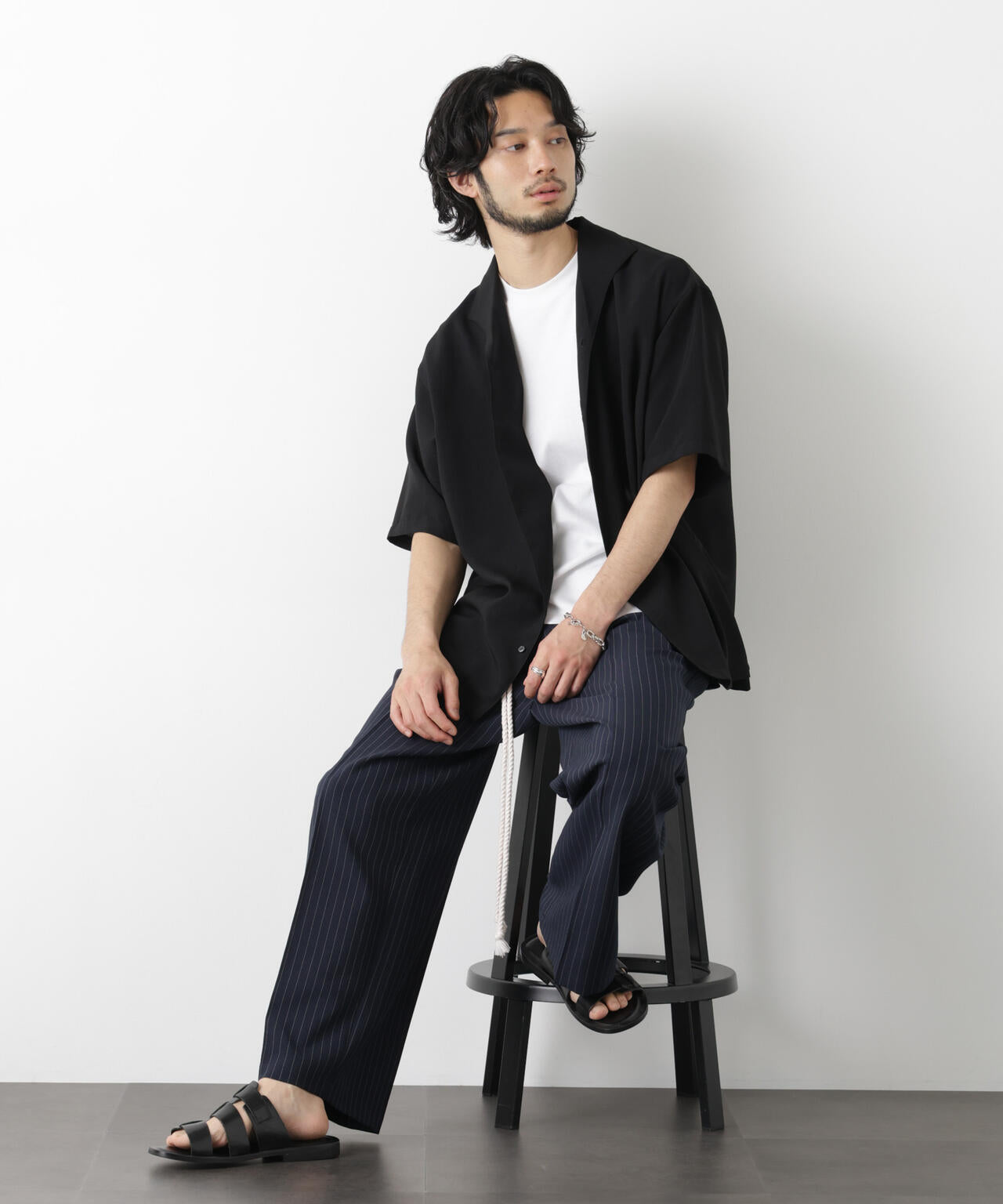 「メランジドライ」ワイドスラックス(セットアップ可) 6686127217