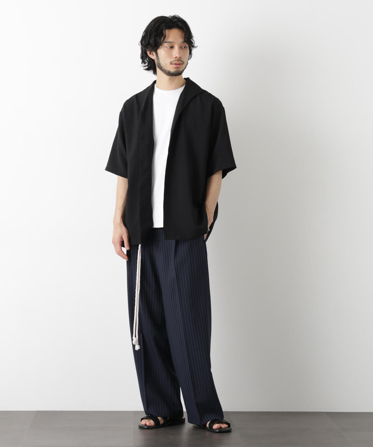 「メランジドライ」ワイドスラックス(セットアップ可) 6686127217