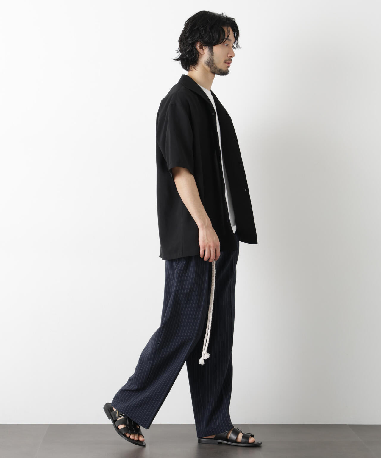 「メランジドライ」ワイドスラックス(セットアップ可) 6686127217