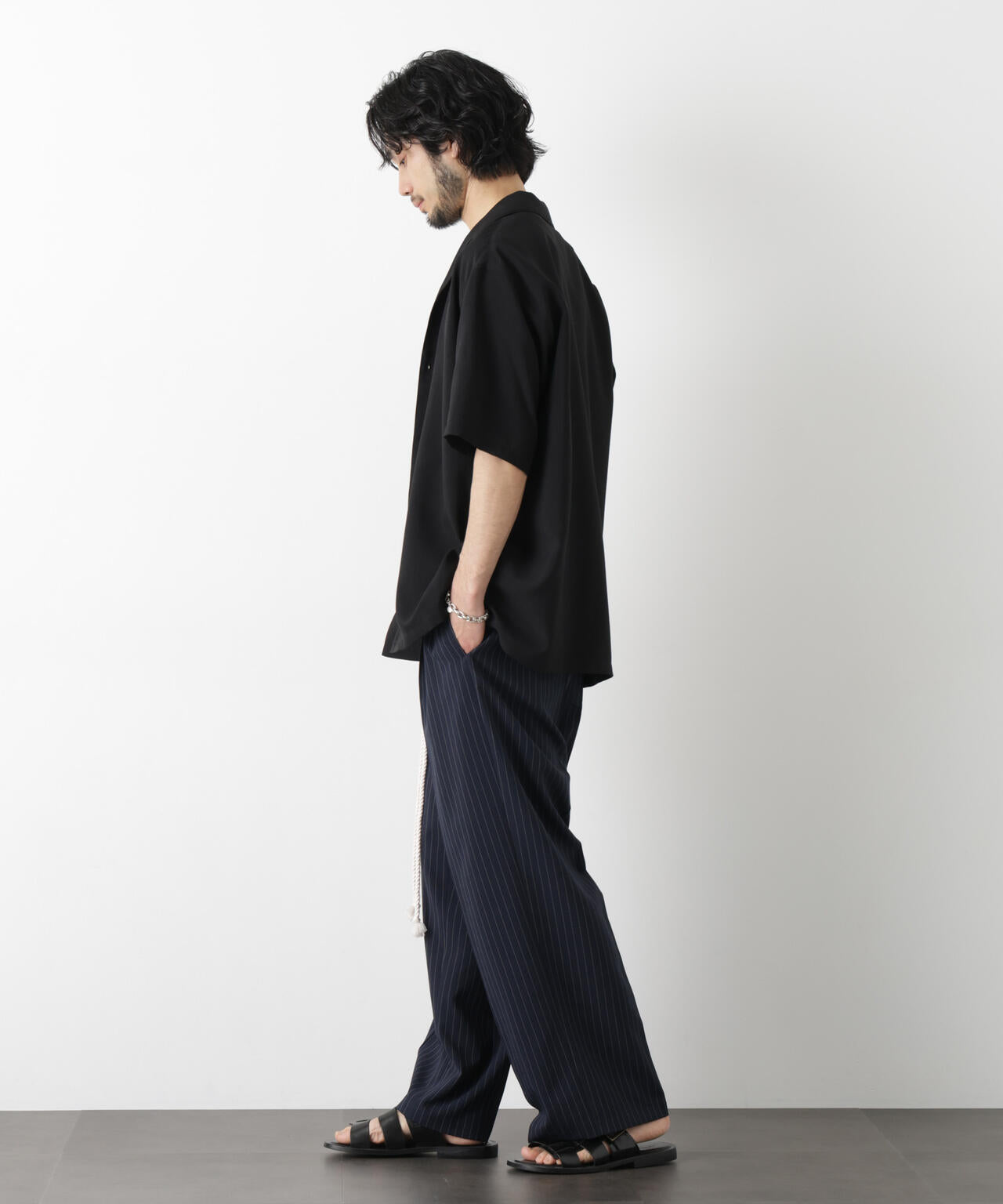 「メランジドライ」ワイドスラックス(セットアップ可) 6686127217