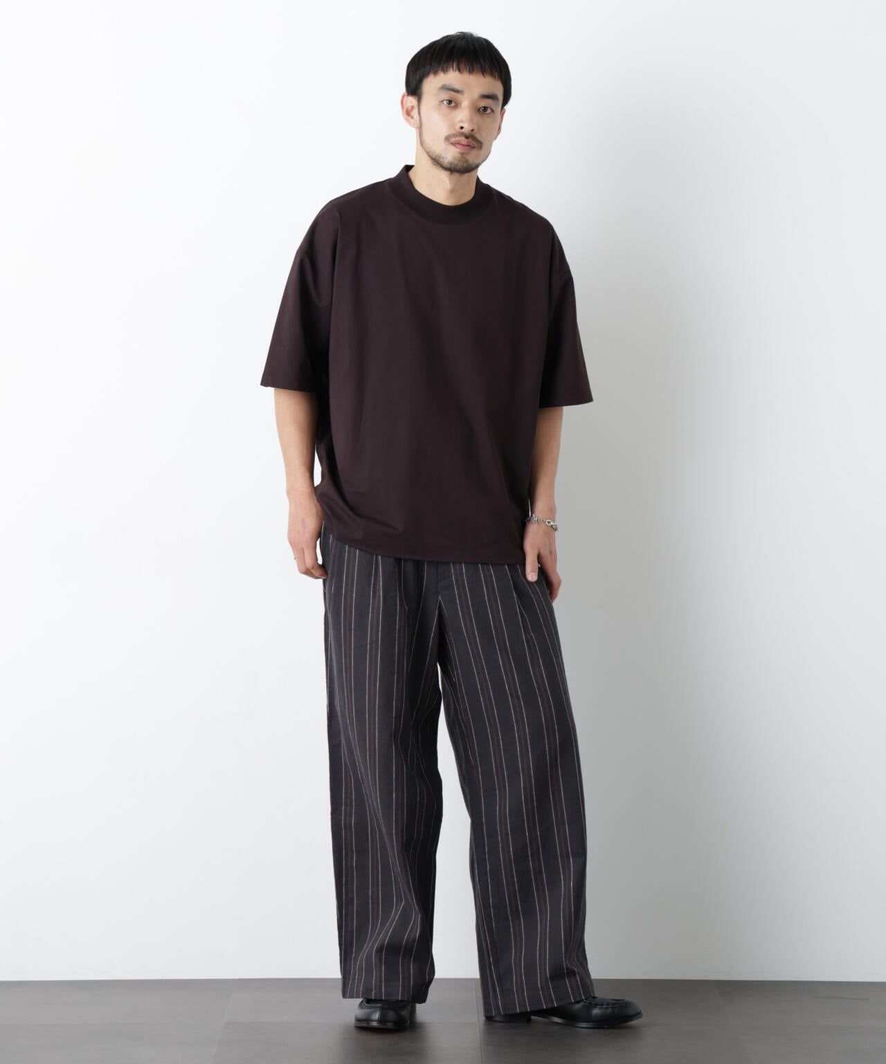 「FRENCH LINEN」 ストライプスラックス 6686127218