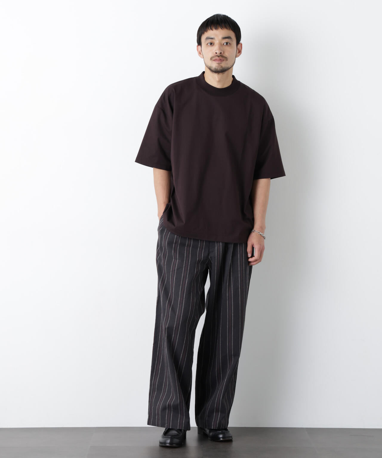 「FRENCH LINEN」 ストライプスラックス 6686127218