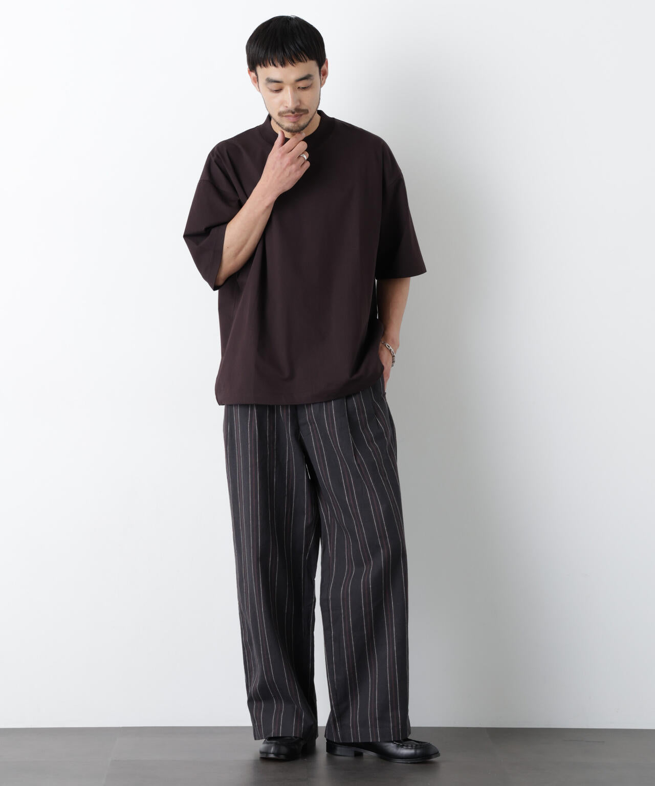 「FRENCH LINEN」 ストライプスラックス 6686127218