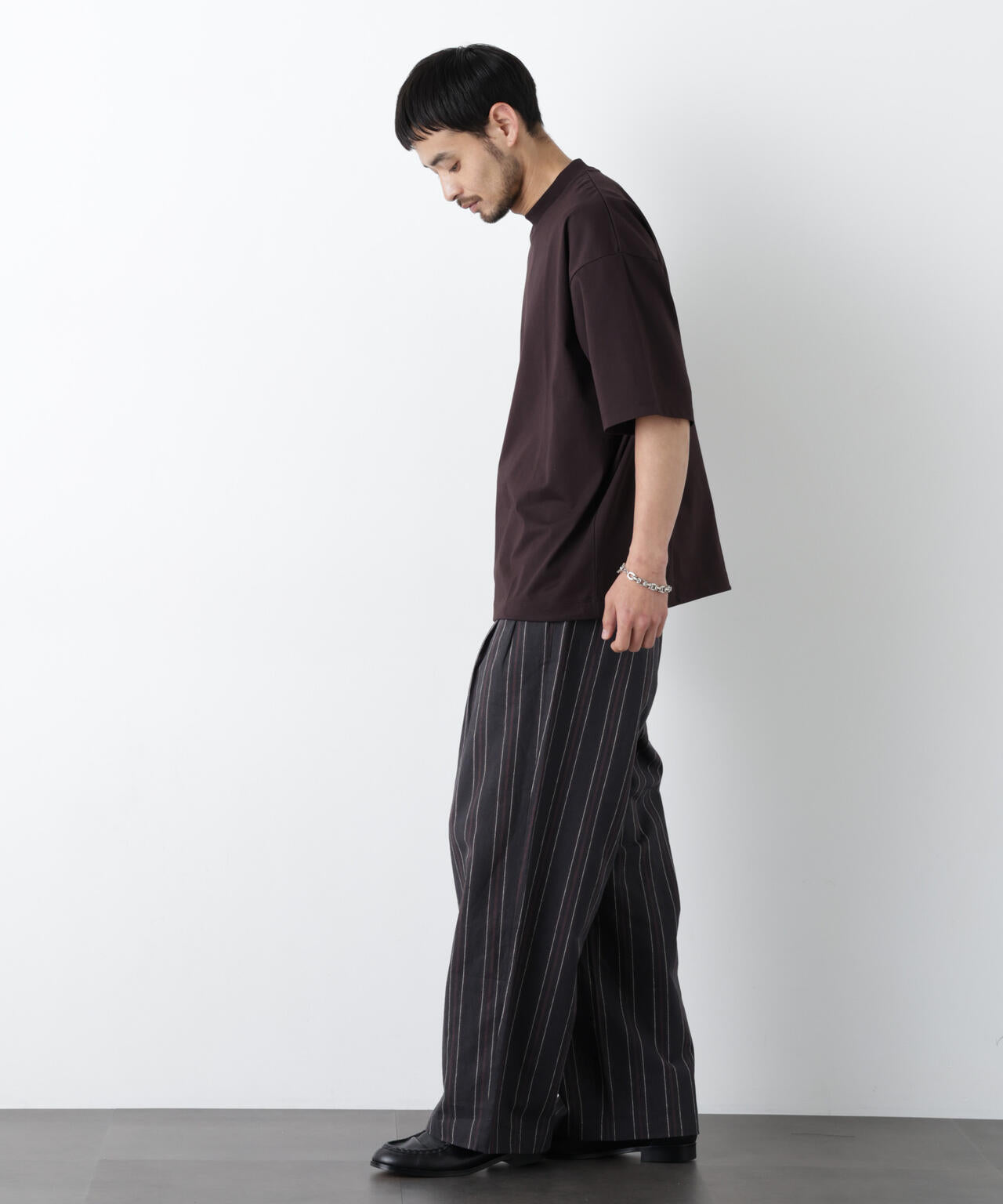 「FRENCH LINEN」 ストライプスラックス 6686127218