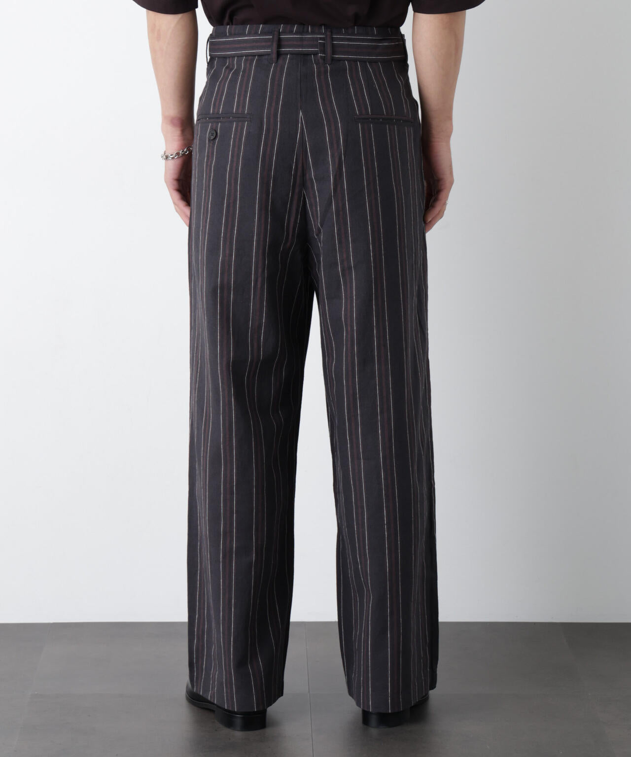 「FRENCH LINEN」 ストライプスラックス 6686127218